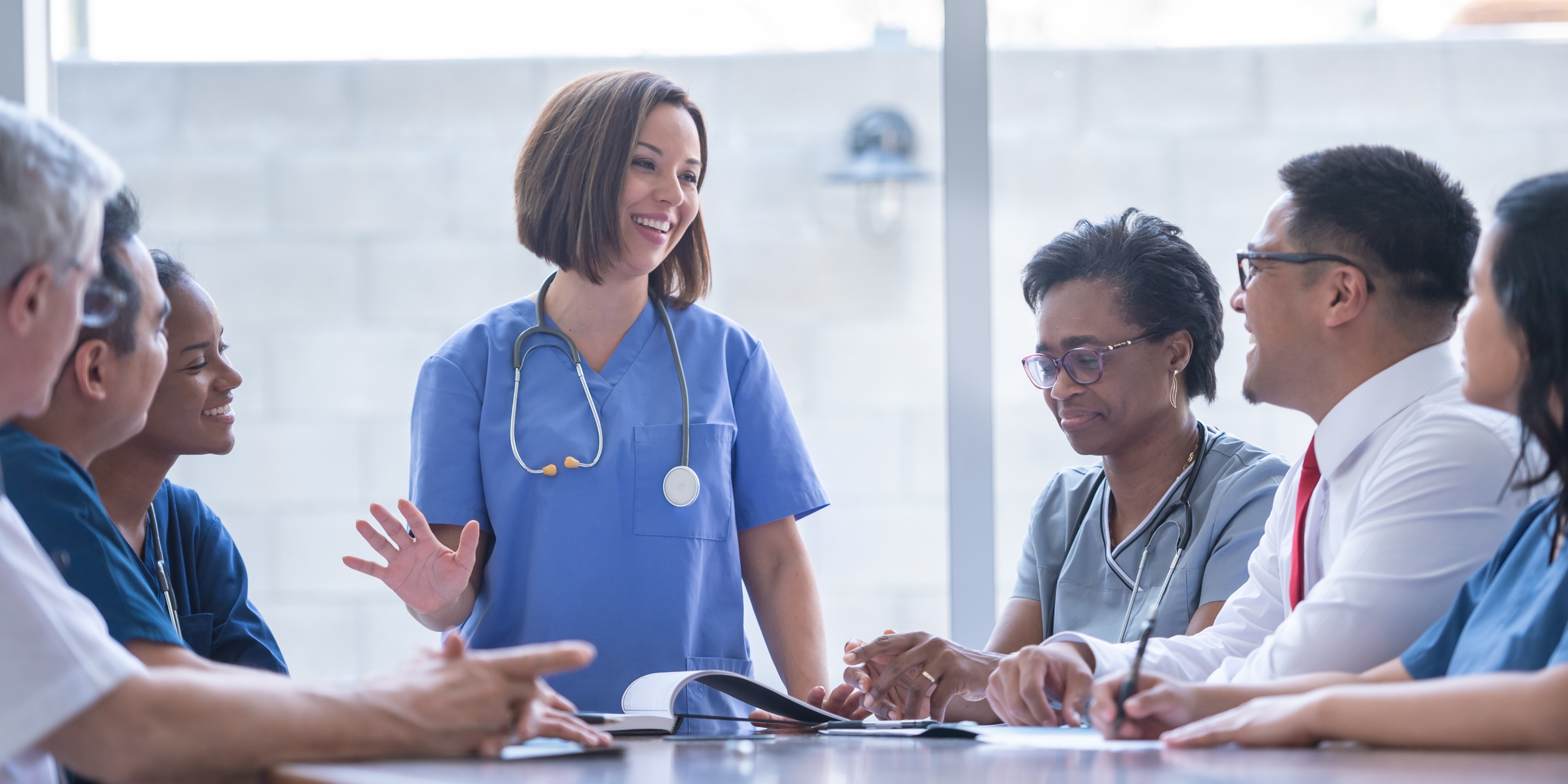 Care team in meeting